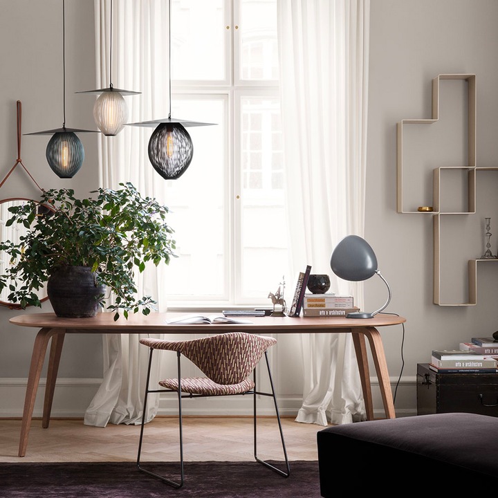 Produktbild Gubi Adnet Wall Mirror Circular Ø70 Black Leather