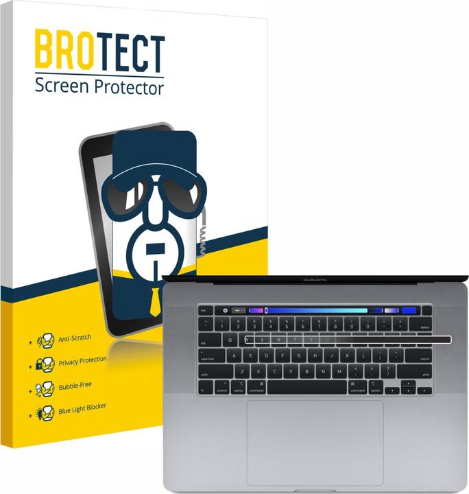 Productafbeelding BROTECT Anti-spionnetje privacyfolie Beschermfolie tegen blauw licht (16")