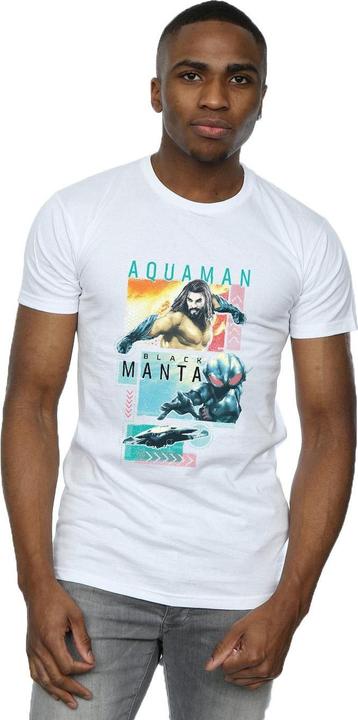 Produktbild Aquaman Charakter Kacheln TShirt (M)