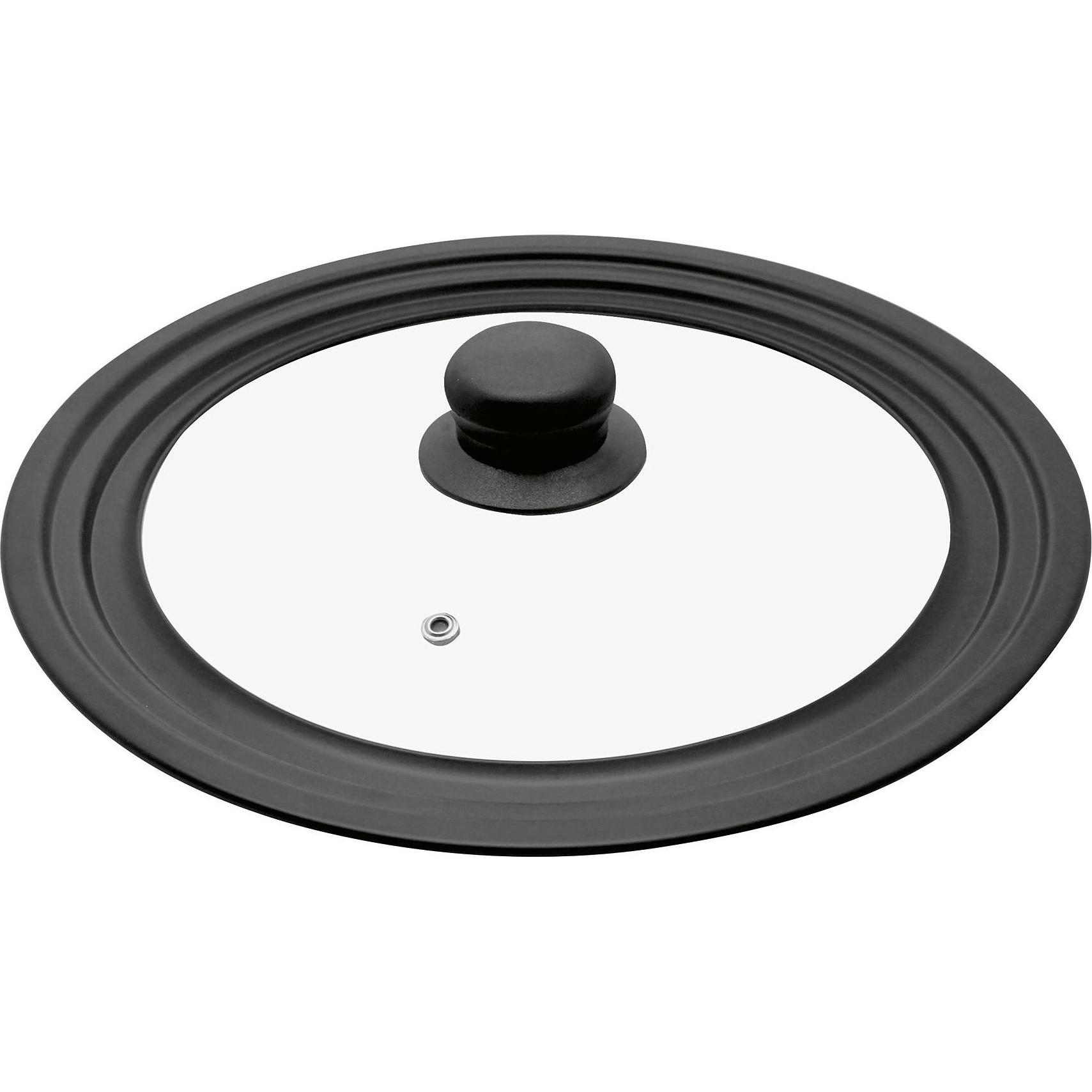 ELO Stahlwaren Deckel, Zubehör Kochgeschirr, Schwarz, Transparent