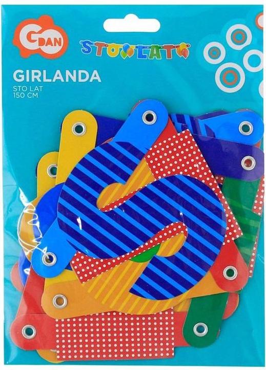 Actual product image GoDan Birthday garland 100 years 150cm (1 Piece)