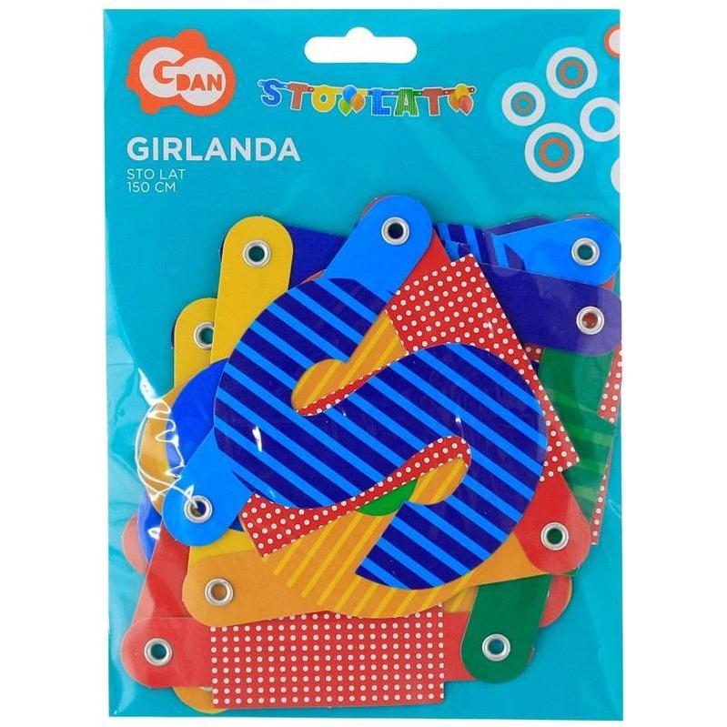 GoDan Geburtstagsgirlande 100 Jahre 150cm (1 Stk.) (41297354)