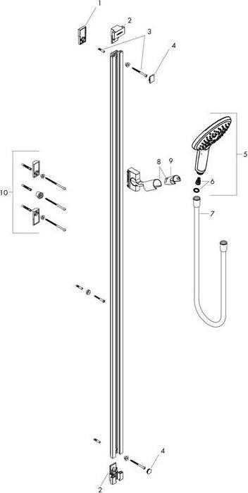 Produktbild hansgrohe Raindance Select S Duschsystem Chrom