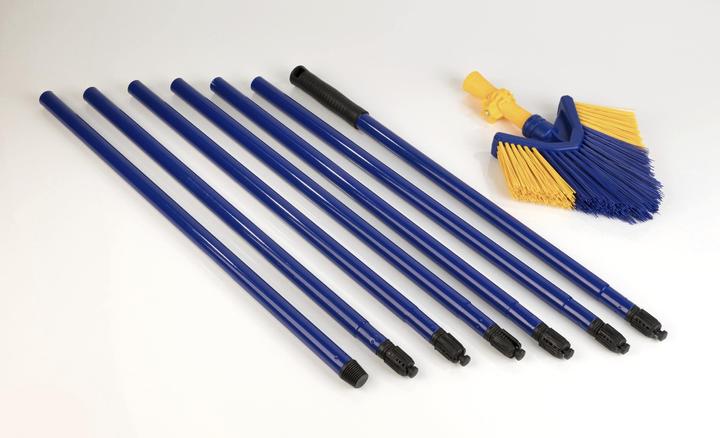 Image du produit Westfalia Balai-brosse téléscopique pour gouttière - extensible jusqu'à 3,8 mètres - 7 pièces