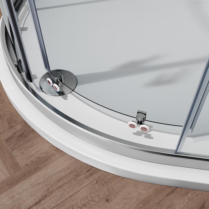 Actual product image SONNI Duschabtrennung Nischentr Duschtren 90 x 185cm Duschtr Glas ESG 5mm (90 cm, 100 cm, 185 cm)