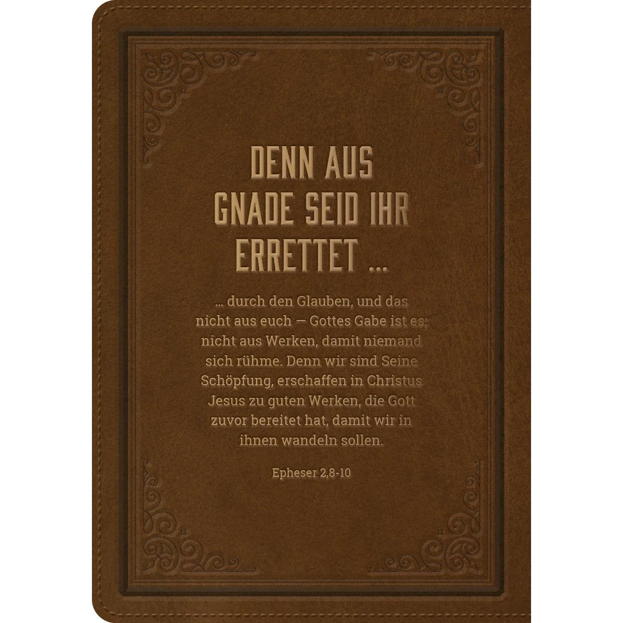 Thumbnail - Notizbuch: Aus Gnade errettet, Fachbücher von Missionswerk Voice of Hope e. V.