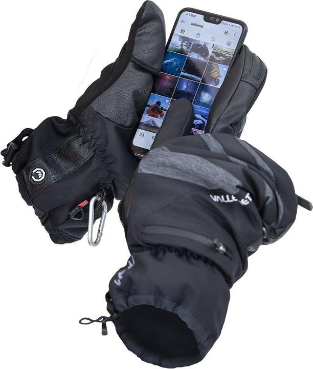 Produktbild Vallerret Fotohandschuhe SKADI LRS Zipper Mitt schwarz S (S)