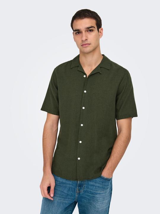 Immagine prodotto Only & Sons Onscaiden Life Ss Solid Resort Linennoos (XS)