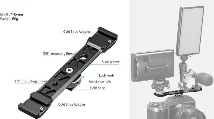 Immagine prodotto Leofoto Doppel-Blitzschiene AM-8-3