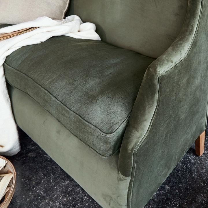 Produktbild Loberon Sofa Ombra antikgrün (Ecksofa)