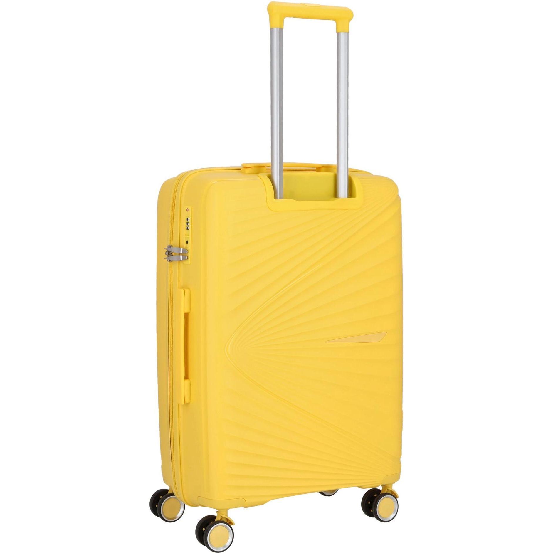 Worldpack, Koffer, Vegas 4 Rollen Kofferset 3-teilig, Gelb, (173 l, XL (ab 115l))