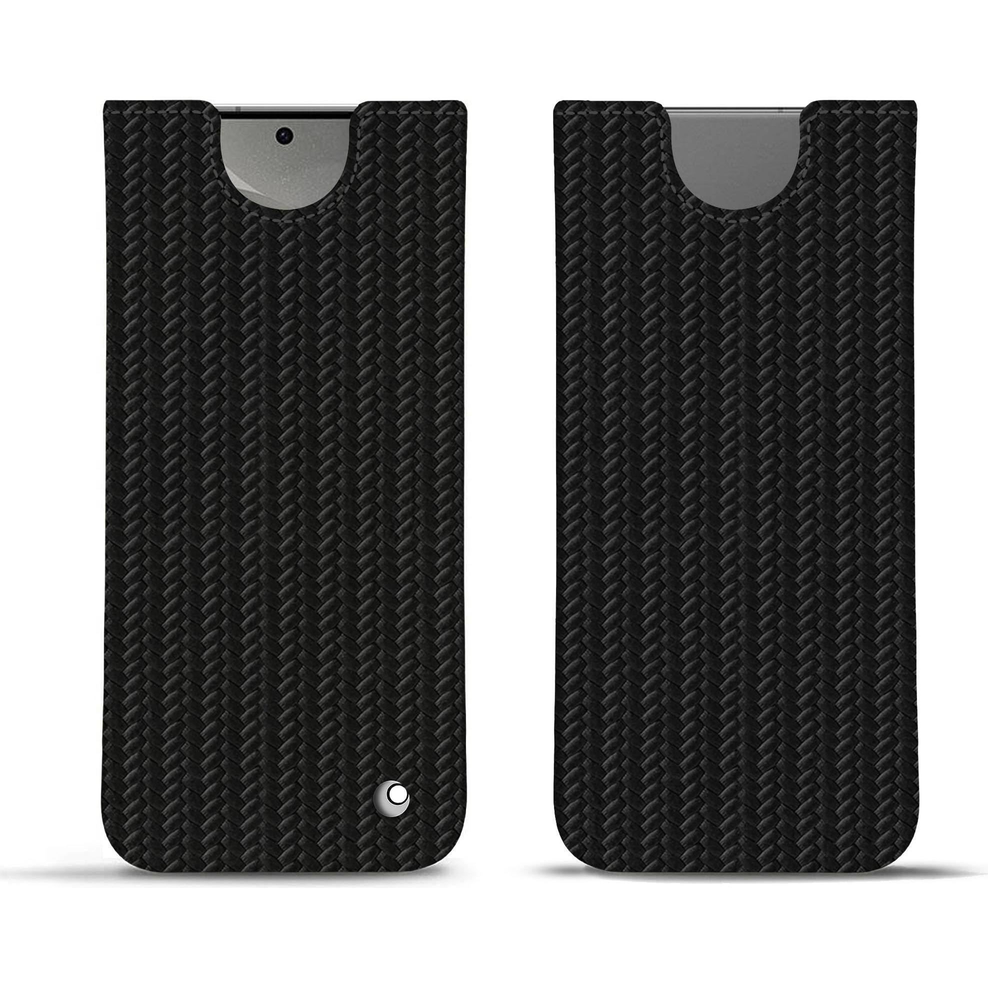 Noreve Lederschutzhülle (Samsung Galaxy S24), Smartphone Hülle, Schwarz