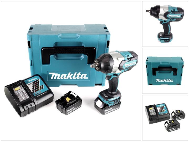 Produktbild Makita DTW 1002 RMJ Akku Schlagschrauber 1/2“ 18V 1000Nm Brushless + 2x Akku 4,0Ah + Ladegerät +