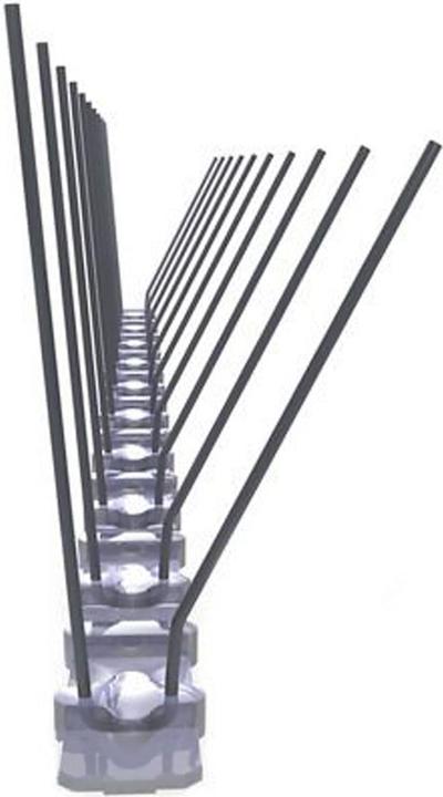Image du produit Ziwi Lot de 10 pics anti-pigeons, 2 rangées avec pointes en acier inoxydable, 5 m