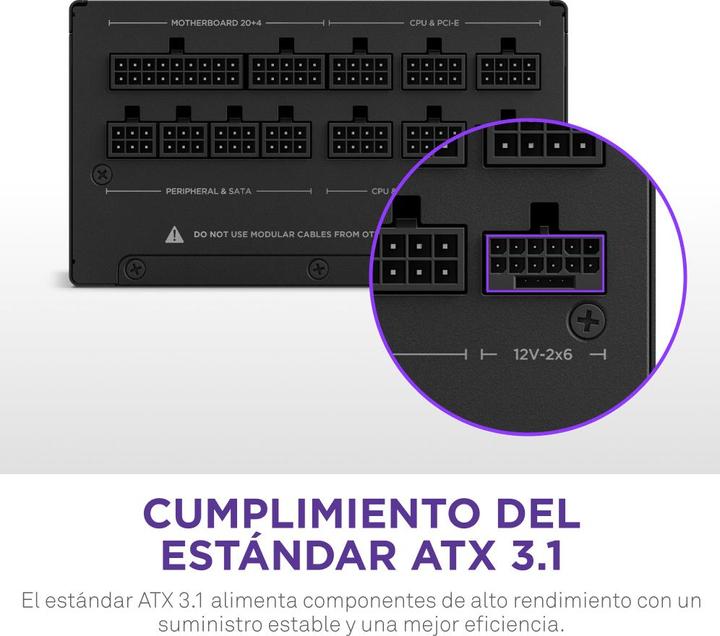 Image du produit NZXT ATX 3.1 1000 Watt 80 Plus Gold Mod (1000 W)