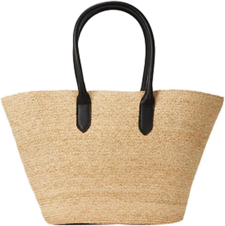Immagine prodotto Karl Lagerfeld Borsa da spiaggia grande in raffia e cotone con logo