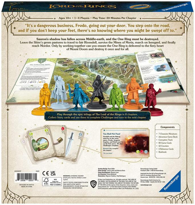 Actual product image Ravensburger Adventure Book Game Lord of the Rings EN (10827542) (English)