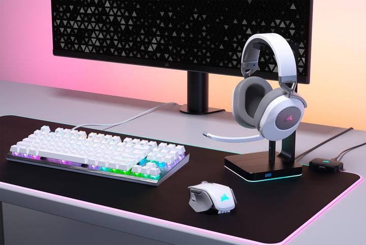 Actual product image Corsair HS65 WIRELESS Kopfhörer Kabellos im Ohr Gaming Bluetooth Weiss (Wireless)