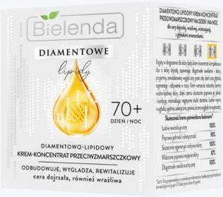 Actual product image Bielenda Diamond Lipid 70 Anti-Wrinkle Cream Concentrate Smoothing and Revitalising (50 ml)
