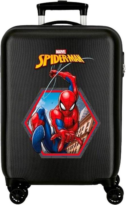 Produktbild Hartschalenkabinenkoffer, 55 cm Spiderman Geo Schwarz (34 l)