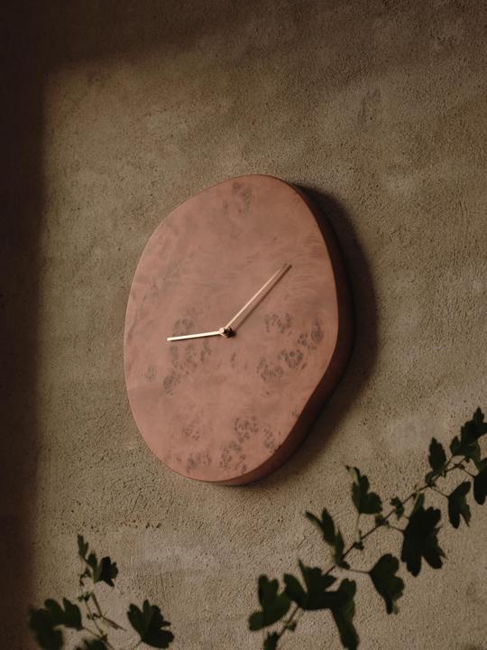 Productafbeelding Ferm Living Melt Wall Clock - Dark Stained Burl