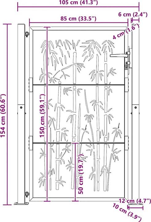 Produktbild vidaXL Gartentor
