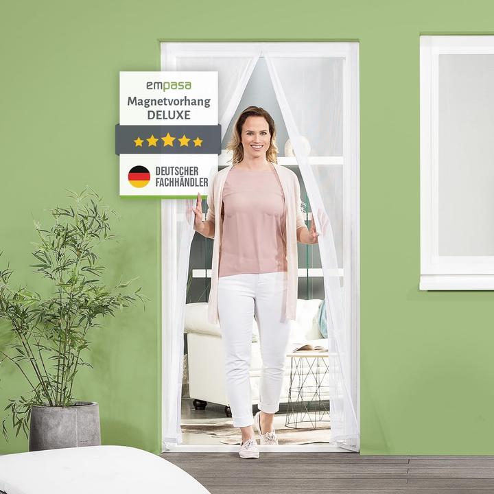 Image du produit Empasa Selbstschliessendes Fliegengitter mit Magnetverschluss (85 x 210 cm)