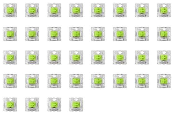 Glorious PC Gaming Race Glorious Raptor Switch, mechanical, 5-pin, clicky, MX stem, 55g - 36 pieces