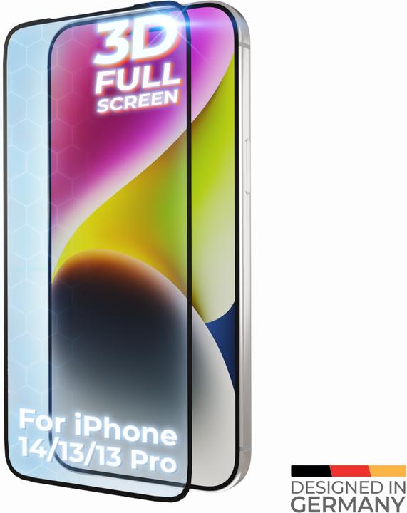 Produktbild prio 3D Tempered Glass (1 Stk., Apple iPhone 13, Apple iPhone 13 Pro, Apple iPhone 14)