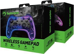 Actual product image Marvo GHOST 40 transparent / wireless game controller / for PC / PS3/4 / Android iOS / RGB (Android, iOS, PC, PS3, PS4, Switch)