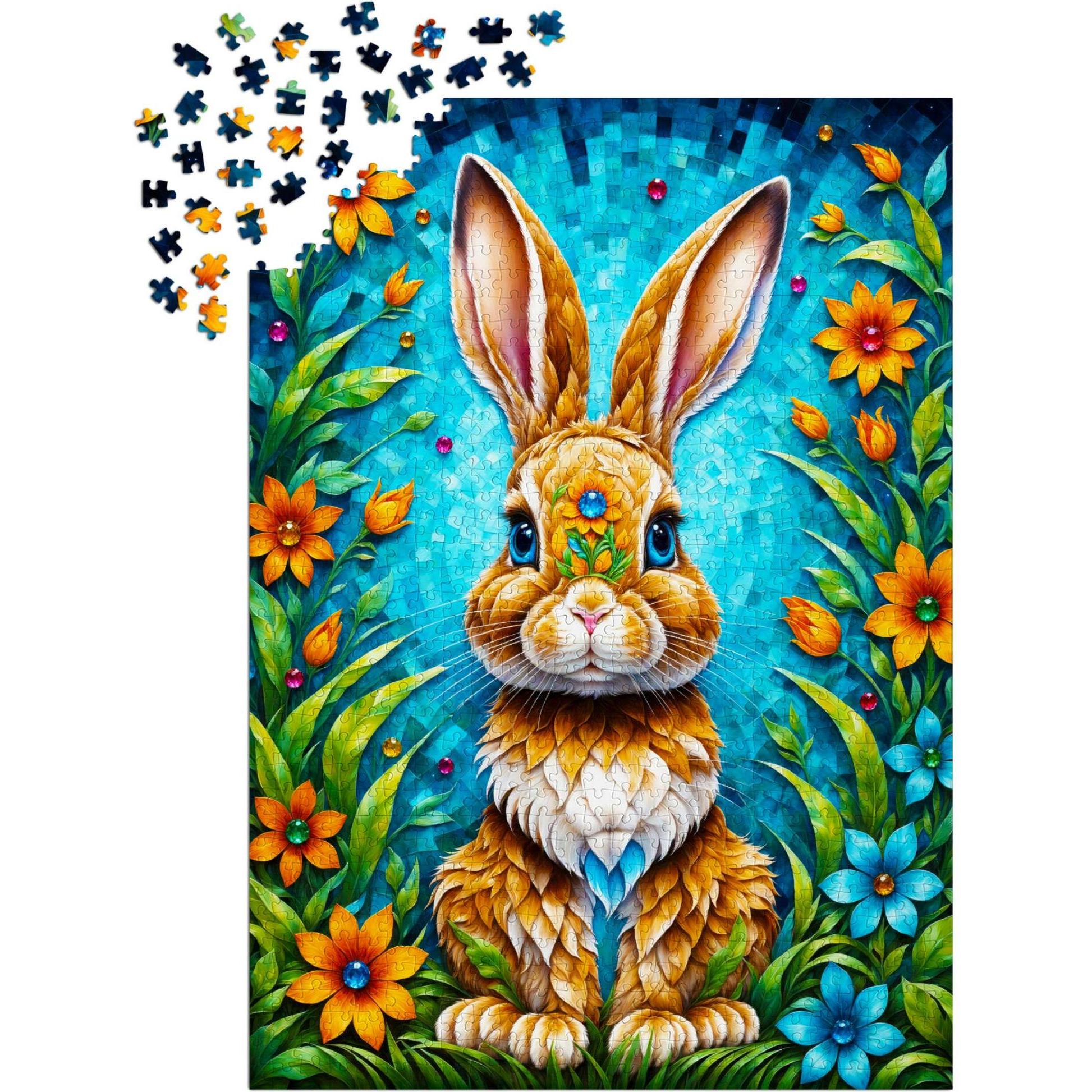 Thumbnail - Enjoy Puzzle Puzzle 1000 Teile - Gartenhase (1000 Teile)
