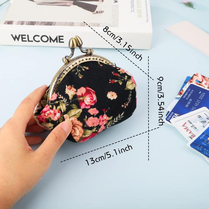 Produktbild Only-Bags.Store Floral Münzgeldbörse Münzgeldbörse Retro Tasche