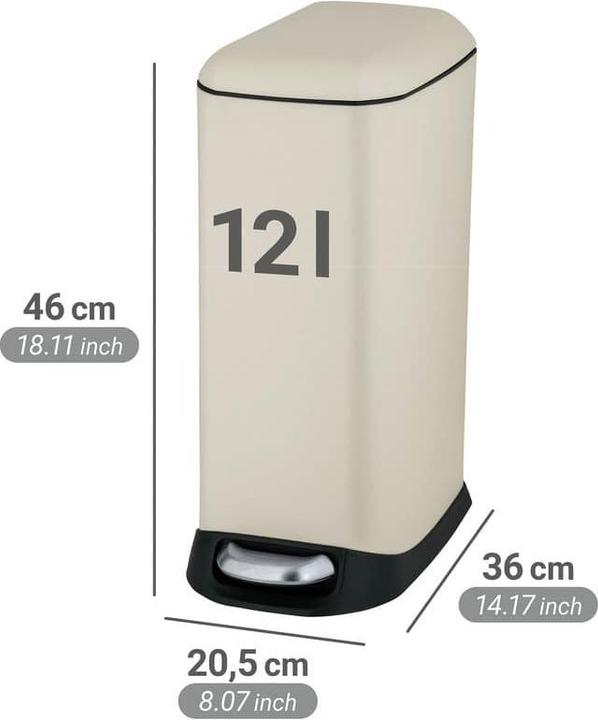 Produktbild Wenko Treteimer Design Easy-Close (12 l)