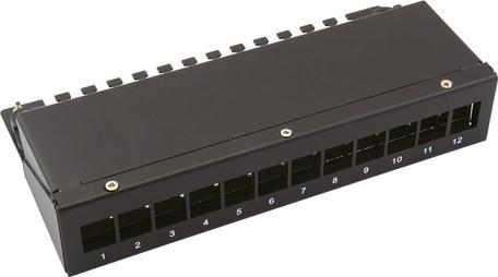 Actual product image Value Wall case for 4x Keystones, black (Keystone module holder)