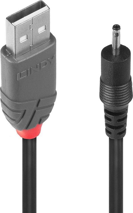 Produktbild Lindy Adapterkabel USB A 2,5/0, DC-Hohlstecker (1.50 m)