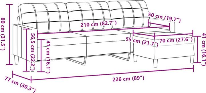 Produktbild vidaXL Lexie (3-Sitzer)