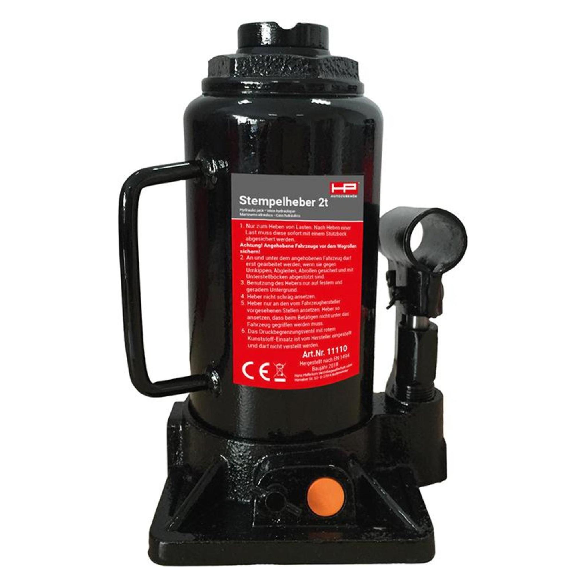 Hp Autozubehör, Jacks, Hydraulische Krik 2 T Werkhoogte, 158 - 308 Mm