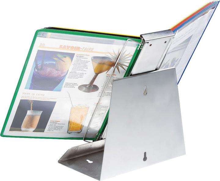 Actual product image Tarifold Turning pockets A4 stainless steel ass.