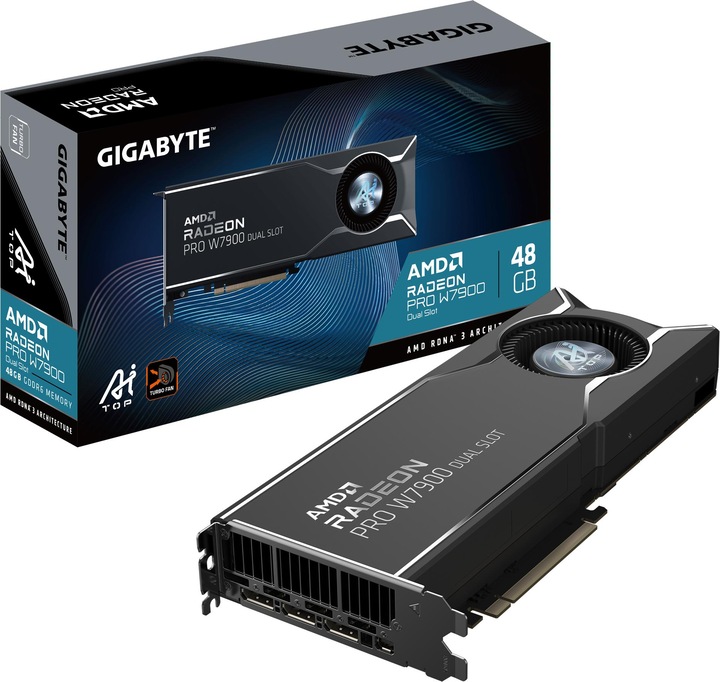 Produktbild Gigabyte Radeon PRO W7900 Dual Slot AI TOP (48 GB)