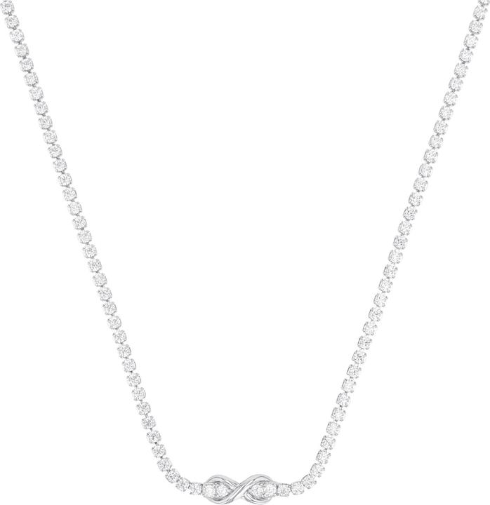 S.Oliver Necklace for ladies, 925 Sterling Silver, Zirconia (synth.) | Infinity (925 silver, 36 cm)