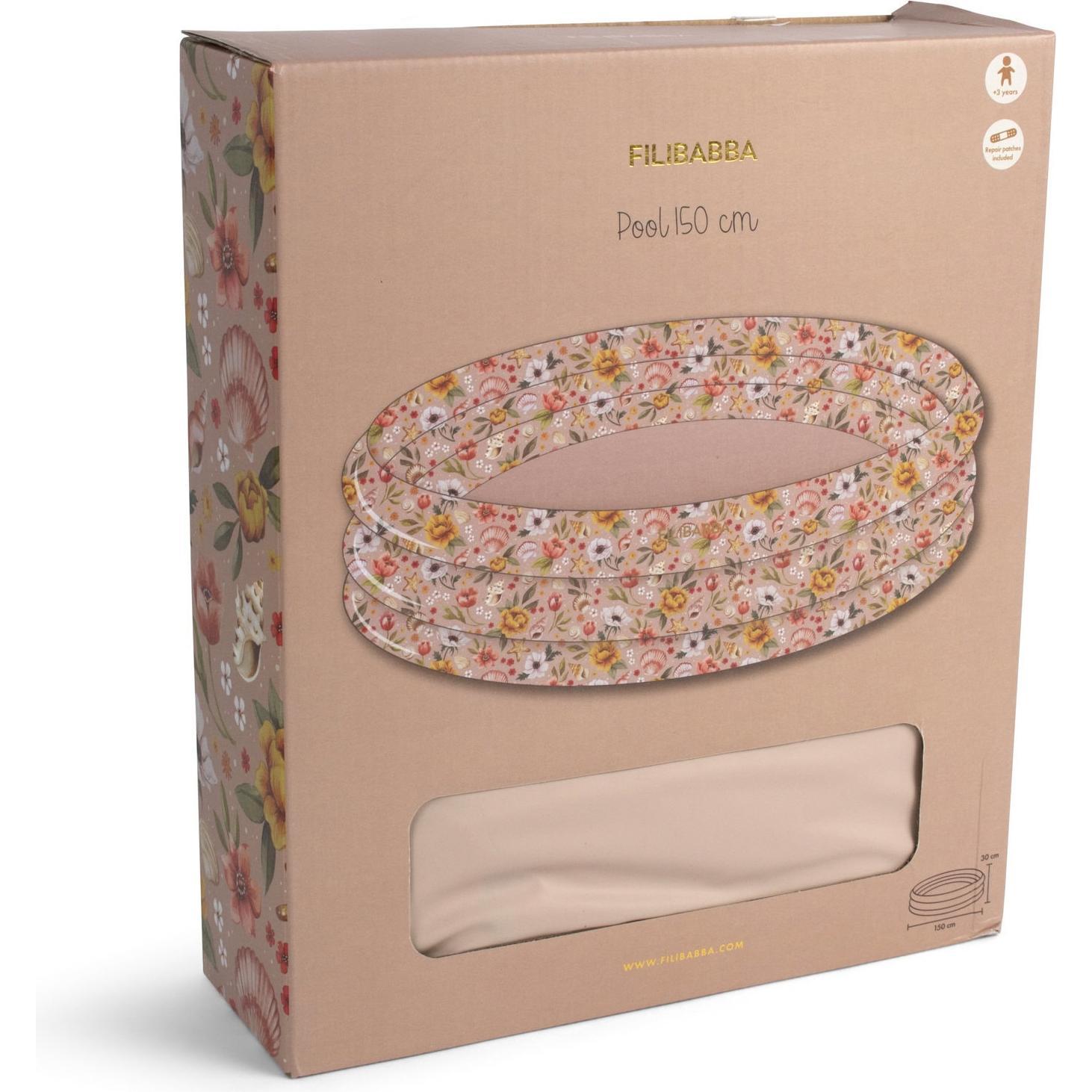 Thumbnail - Filibabba Planschbecken 150 cm Alfie - Ocean Blossom