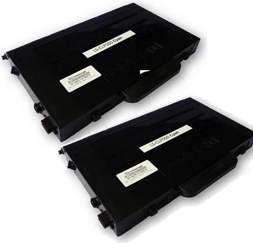 Hermex Toner compatibile Samsung CLP-500 CLP 500 ciano (C)