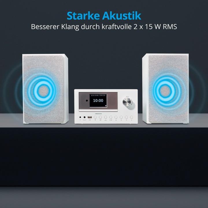 Actual product image Medion DAB+ LIFE P85003 (Wi-Fi, Bluetooth, CD player, 2x 15 W)
