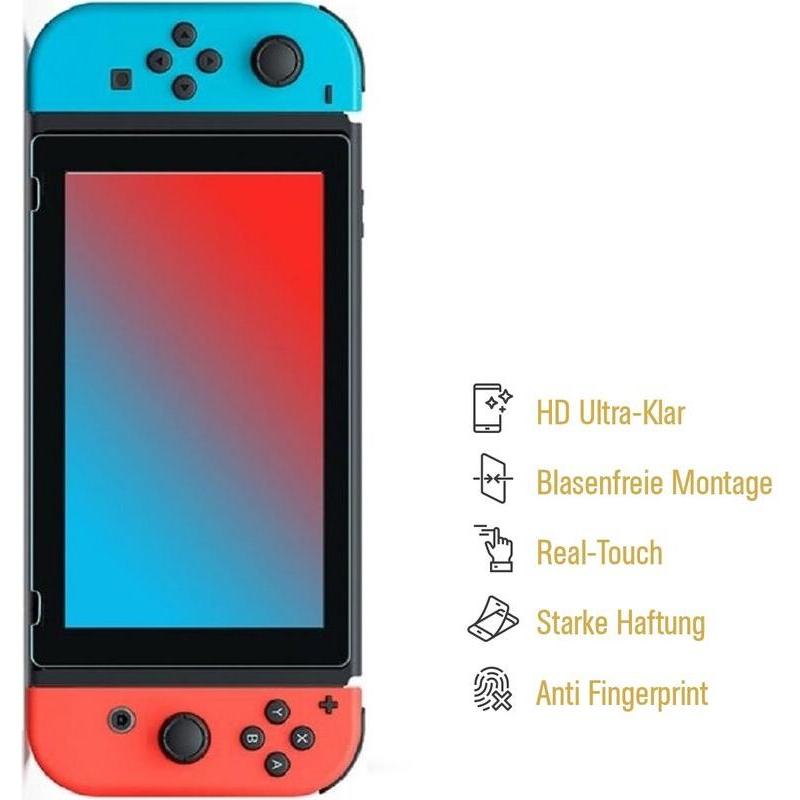 Protectorking 2x Premium Displayschutzfolie 3D KLAR (Switch), Weiteres Gaming Zubehör