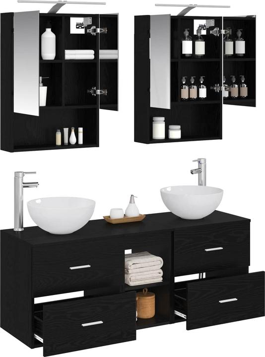 Produktbild vidaXL Badezimmerspiegel-Set (14.50 x 70 cm)