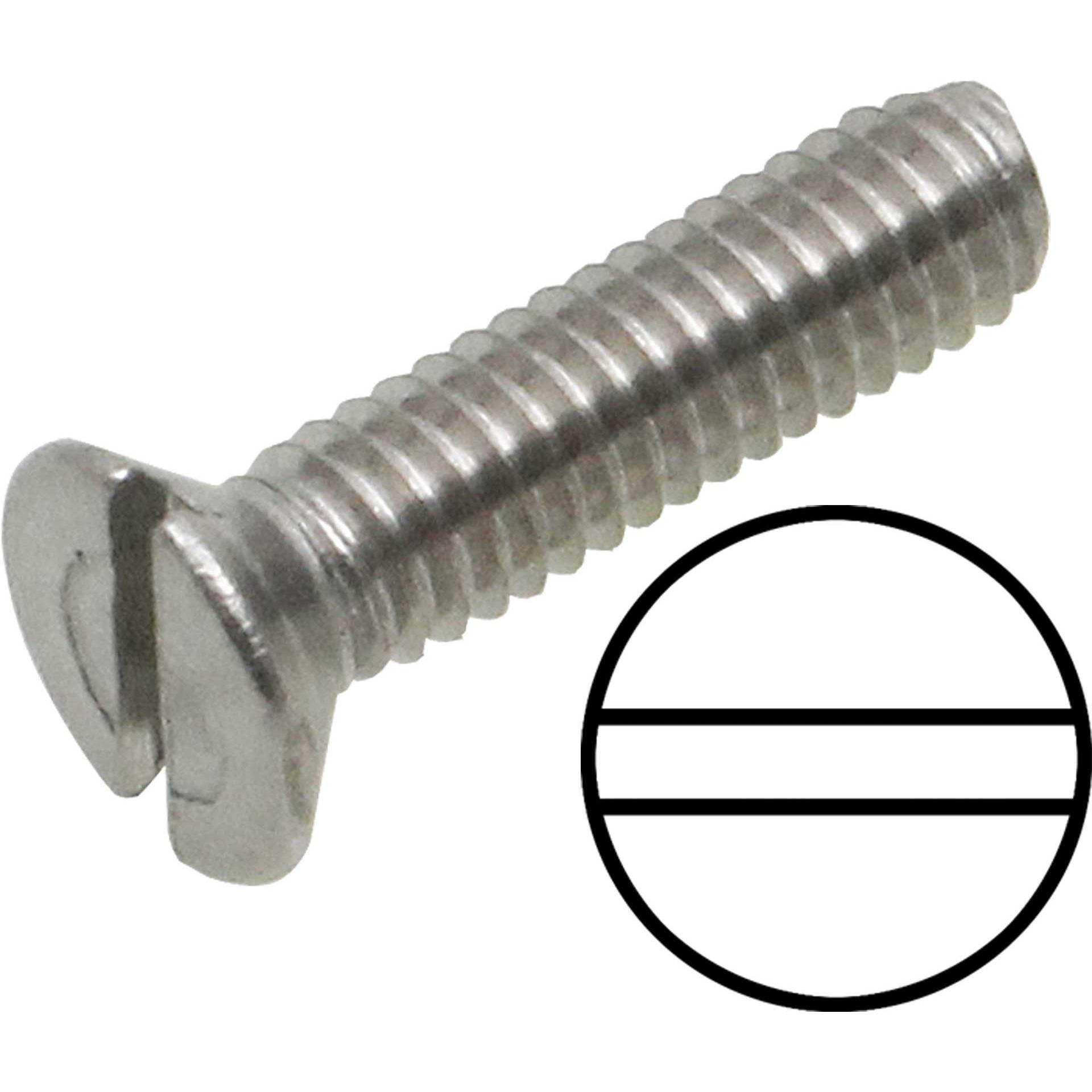 Modellbau Lindinger, Schrauben, senkkopfschrauben schlitz m3/30mm edelstahl, rostfrei 10stk. (10 Schrauben pro Stück)