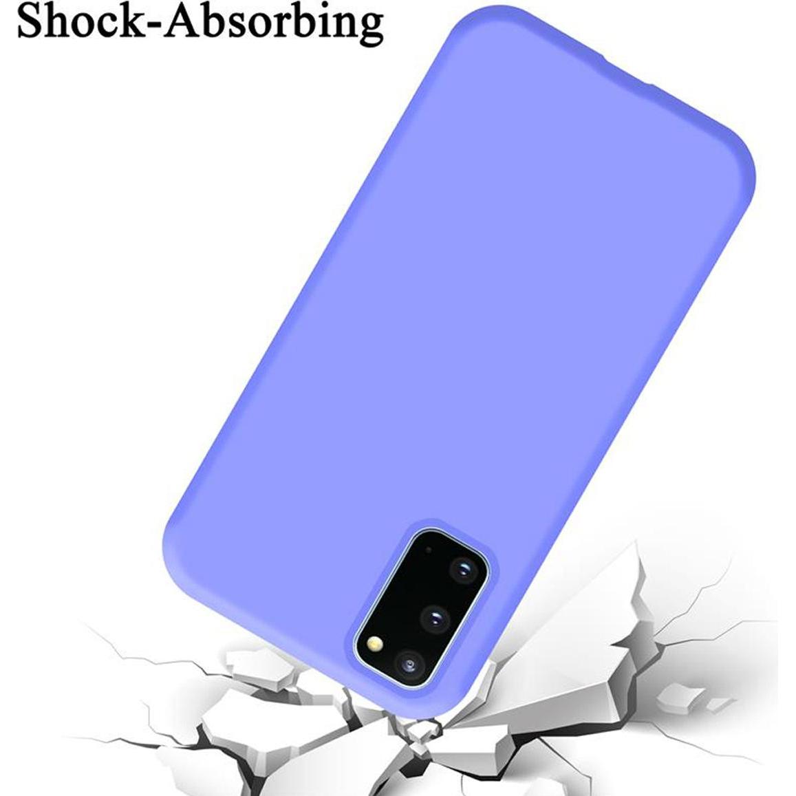 Thumbnail - Cadorabo TPU Liquid Silicone Case Cover (Samsung Galaxy S20+), Smartphone Hülle, Violett