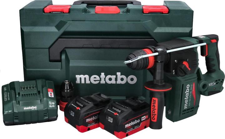 Produktbild Metabo KH 18 LTX BL 24 Q Akku Kombihammer 18 V 2,2 J + 2x Akku 10,0 Ah + LadegerÃ¤t + metaBOX (Akkubetrieb)