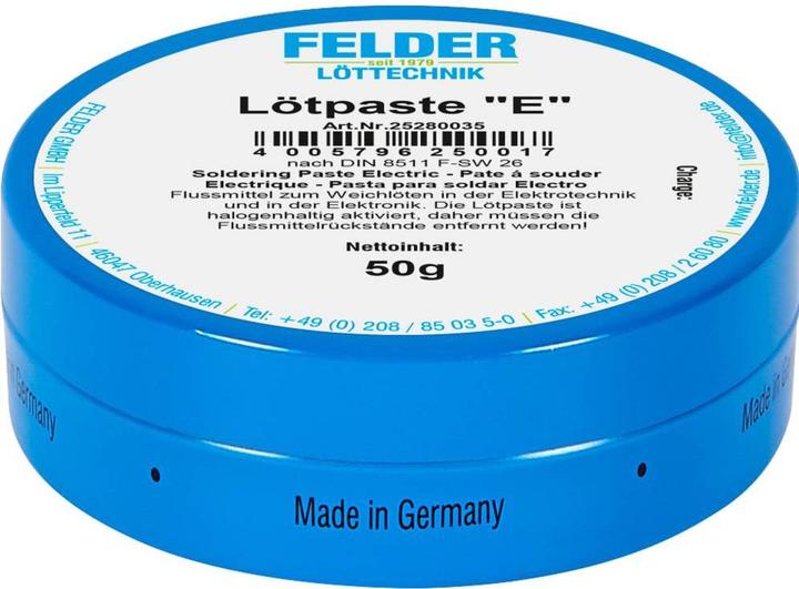 Felder Lottechnik Felder Löttechnik ISO-Flux "E" pâte à souder Contenu 1 pc.