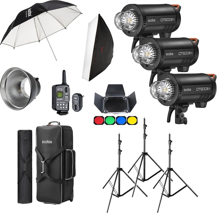 Actual product image Godox QT600IIIM D Trio Studio Kit (Set)